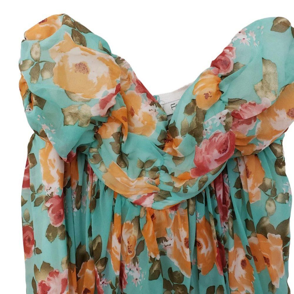 Forever 21 CT196a Juniors Forever 21 Strapless Floral Lined top M/M Size M / US 6-8 / IT 42-44 - 3 Thumbnail