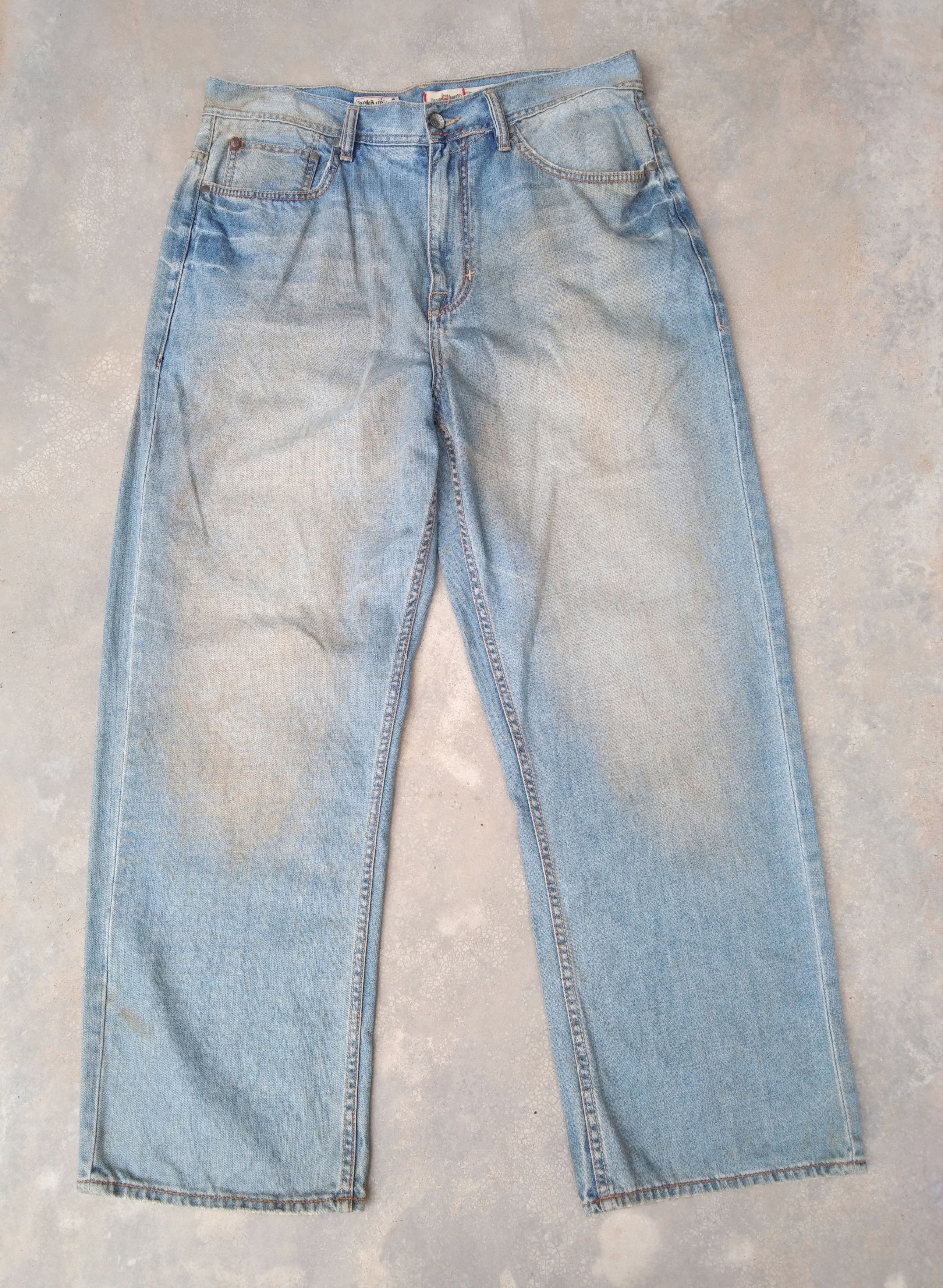 Ecko Unltd. × Vintage Vintage Ecko Unltd. Rusty Wash Hip Hop Baggy Jeans 36x30 Size US 36 / EU 52 - 1 Thumbnail