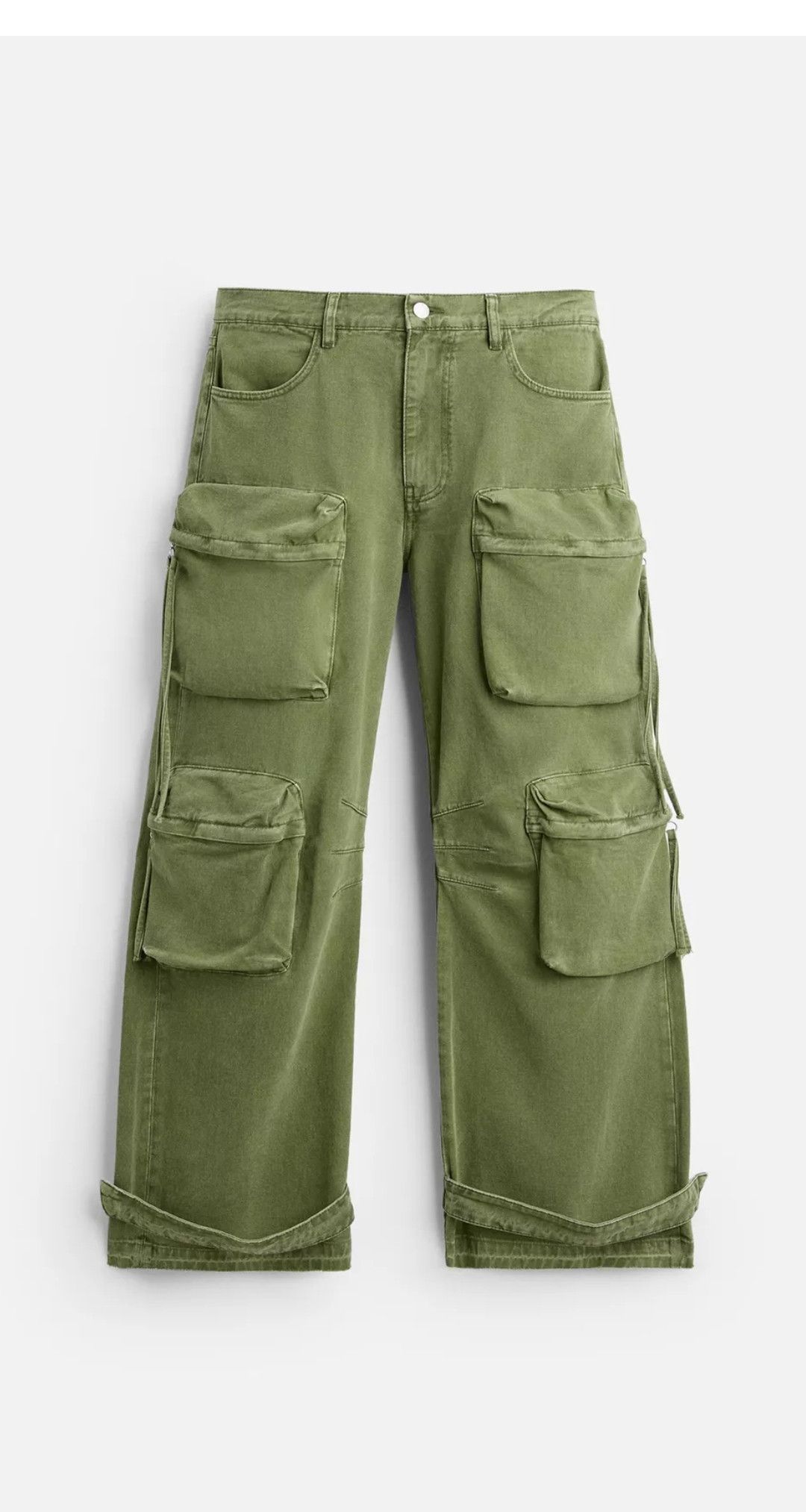 Zara Zara Cargo trousers size man 30 green color Size US 30 / EU 46 - 1 Thumbnail