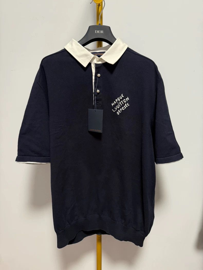 Louis Vuitton Louis Vuitton24 new feidong pearl button short sleeves 2502 Size US XL / EU 56 / 4 - 1 Thumbnail