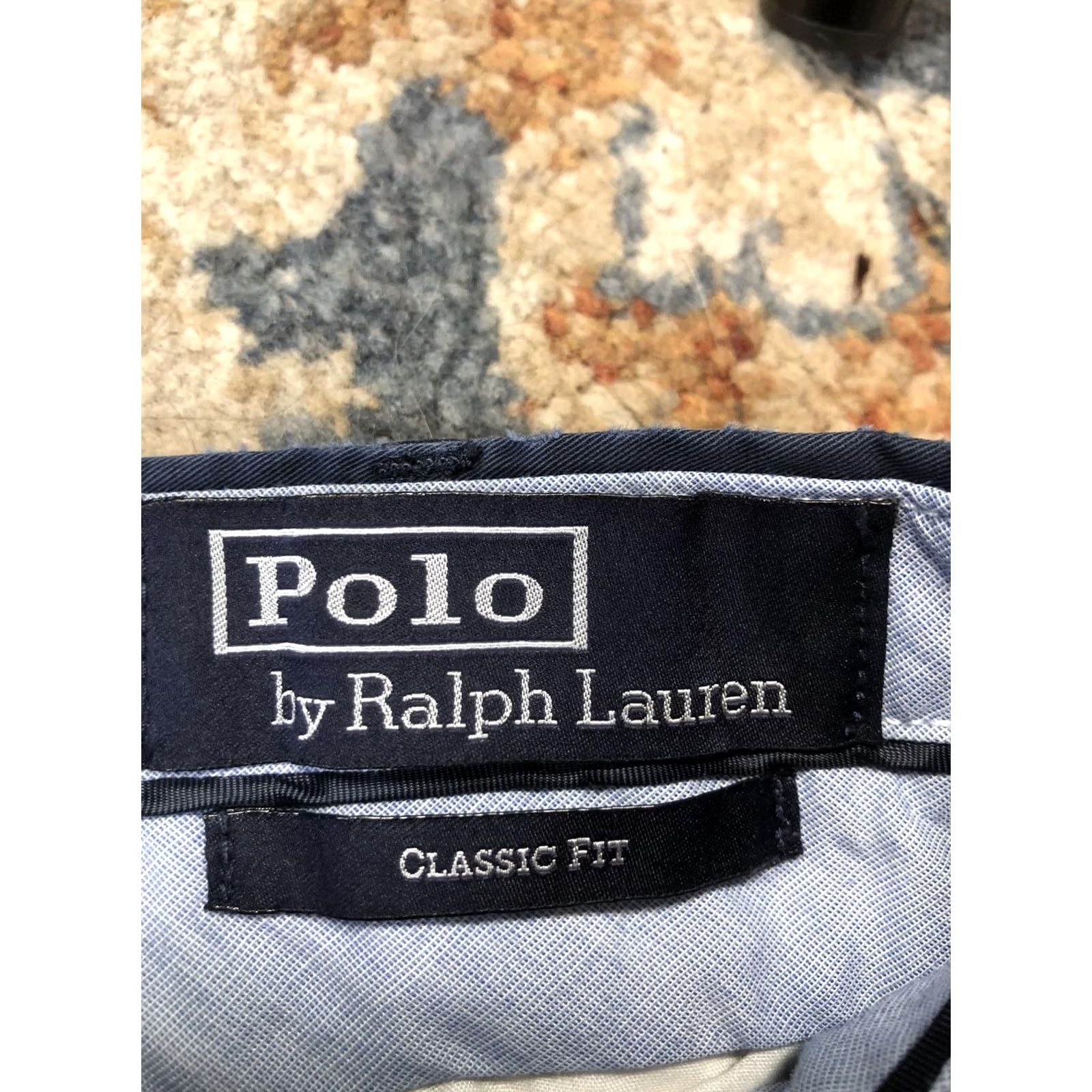 Polo Ralph Lauren Polo by Ralph Lauren Pants Mens 33x32 Blue Chino Classic Fit Straight Leg Casual Pants Size US XS / EU 42 / 0 - 6 Thumbnail