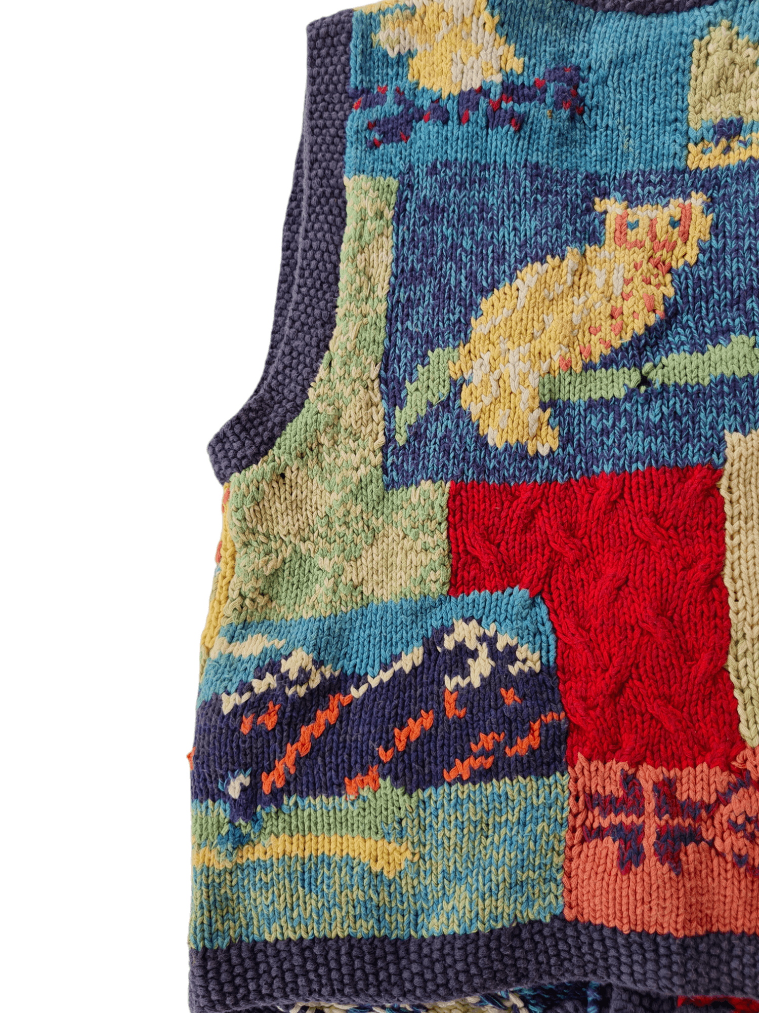 Japanese Brand × Vintage Vintage Vest Knitted By Hand Size US M / EU 48-50 / 2 - 7 Thumbnail