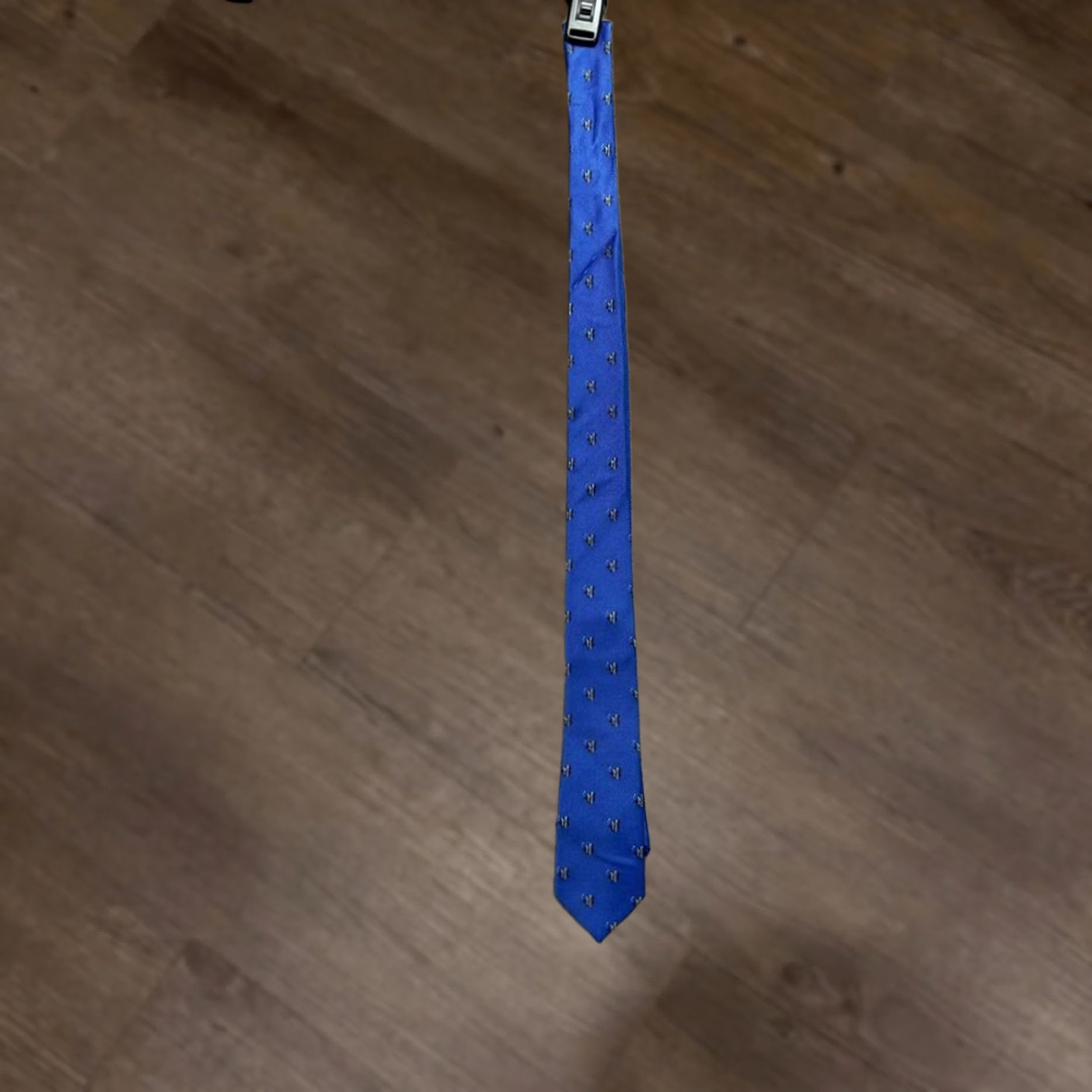 Ralph Lauren Lauren Ralph Lauren Necktie Adult One Size Blue Fish 100% Silk Tie Mens Size 44L - 1 Thumbnail