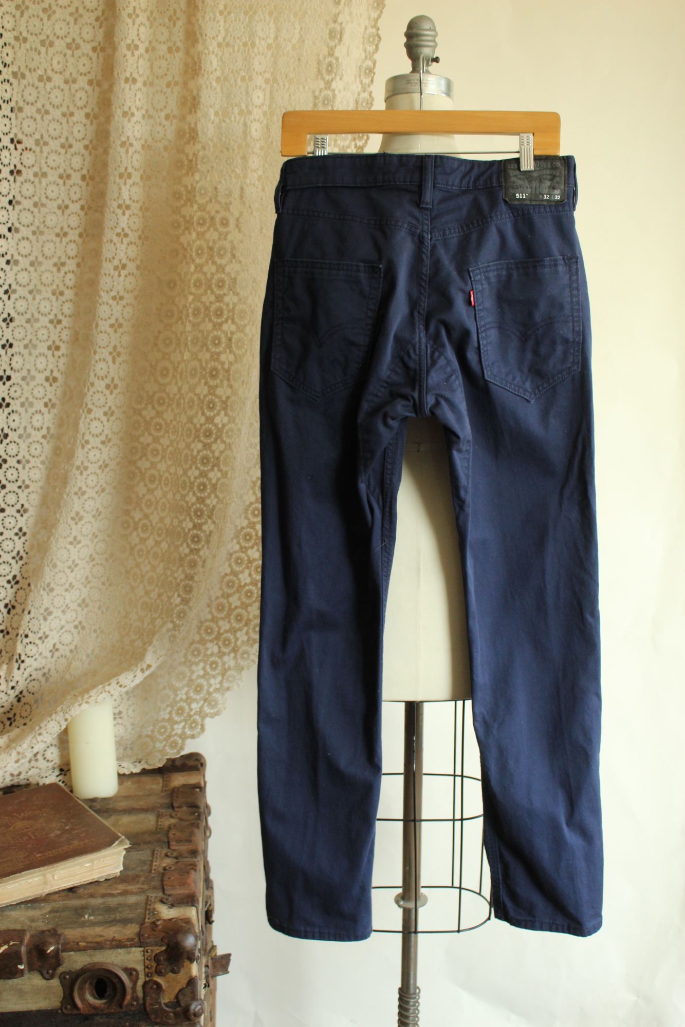 Levi's Levis Mens 511 Jeans, Navy Blue, 32W 32L, Slim Size US 32 / EU 48 - 9 Thumbnail