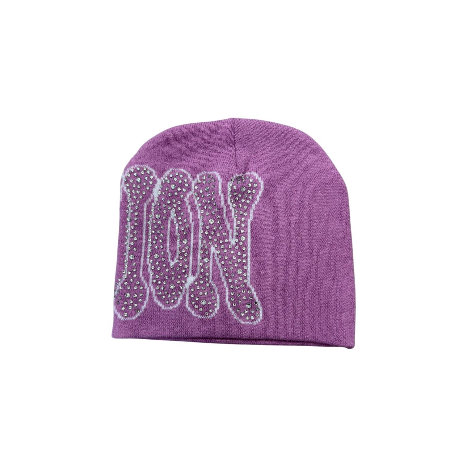 Other Mixed Emotions 'Rhinestone' Pink Beanie Size ONE SIZE - 2 Thumbnail