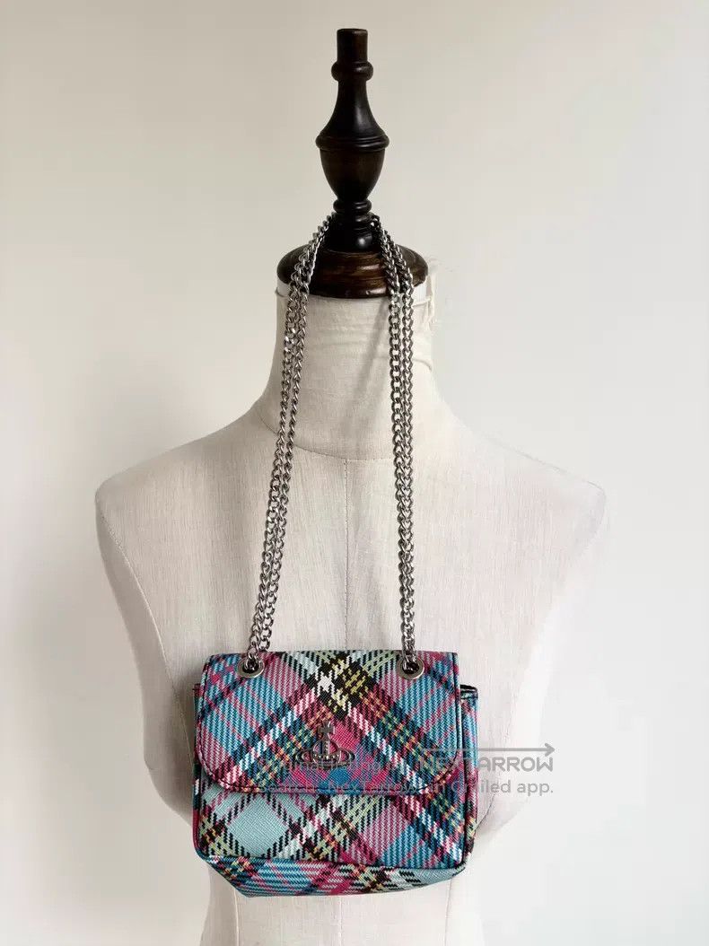 Vivienne Westwood Vivienne Westwood size OS Colorful Plaid Mini Waste Bag Size ONE SIZE - 1 Thumbnail