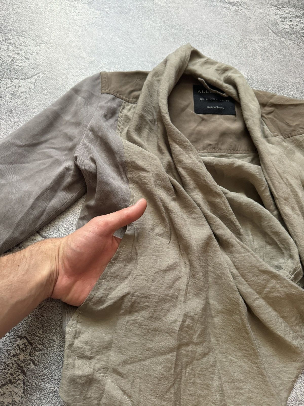 Allsaints × Vintage Allsaints US4 EU36 Kwar jacket knit cardigan sweater cape Size S / US 4 / IT 40 - 16 Thumbnail