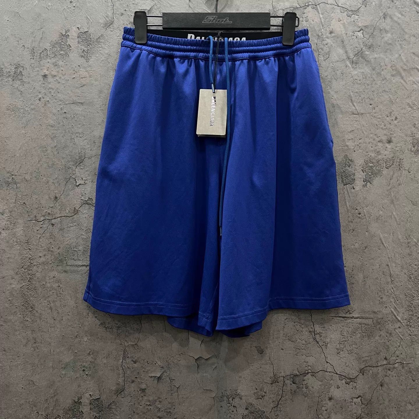 Balenciaga Balenciaga Blue Track Shorts OS/XS New Size US 28 / EU 44 - 1 Thumbnail