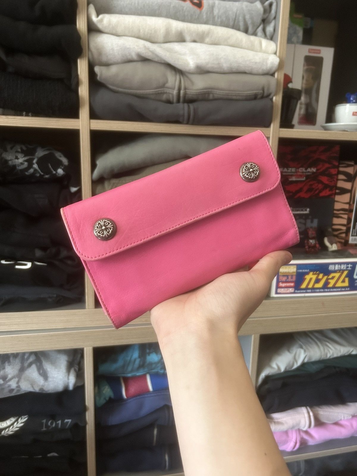 Chrome Hearts Pink Long Wallet