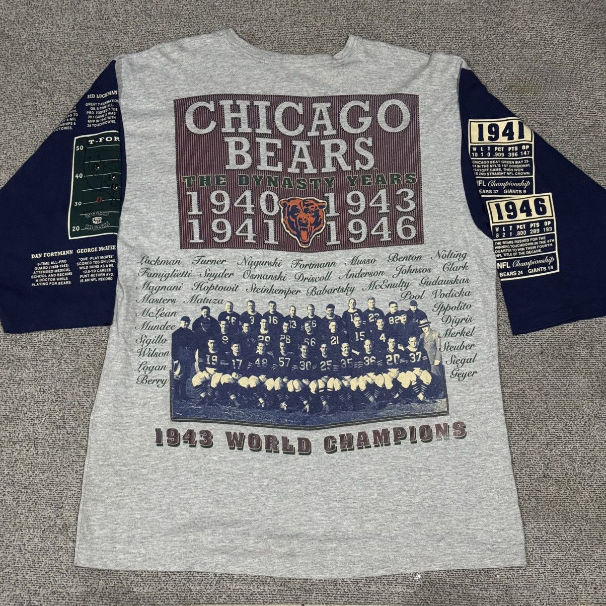 Vintage Vintage Long Gone T-Shirt Chicago Bears 1993 Size US XL / EU 56 / 4 - 2 Thumbnail