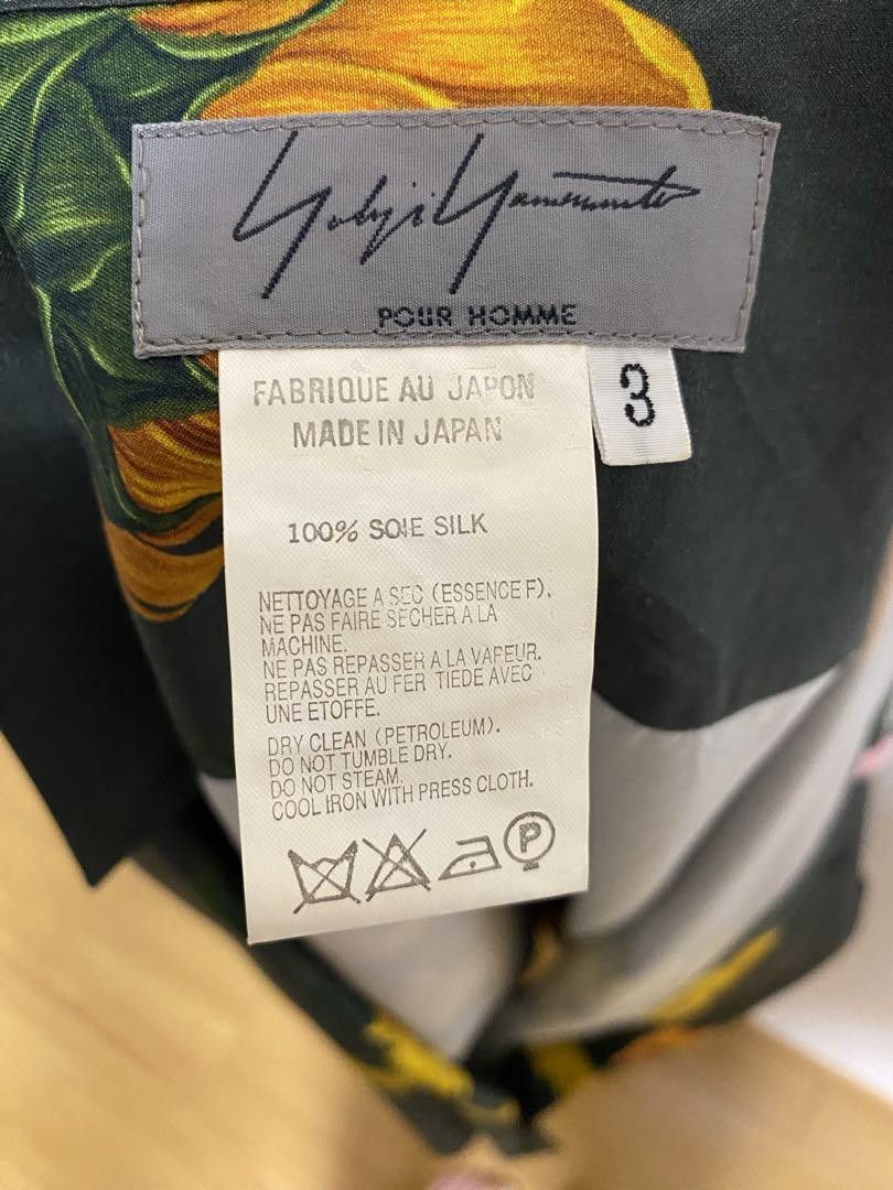 Yohji Yamamoto POUR HOMME archive sun flower shirrts silk shirts Size US L / EU 52-54 / 3 - 3 Thumbnail