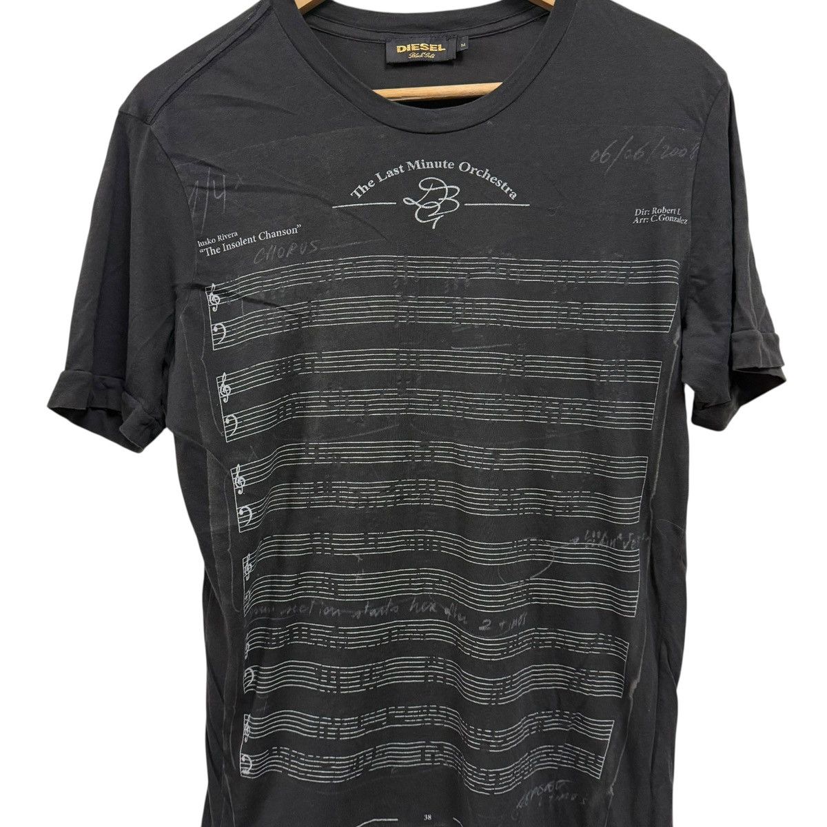 Diesel Diesel Tshirt orchestra Mozart Size US M / EU 48-50 / 2 - 2 Thumbnail