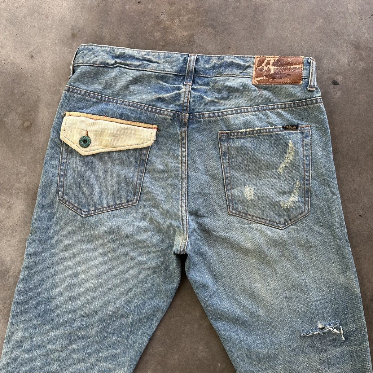 Japanese Brand Vintage Billabong Distressed Rusty Faded Denim Jean Pant Size US 34 / EU 50 - 13 Thumbnail