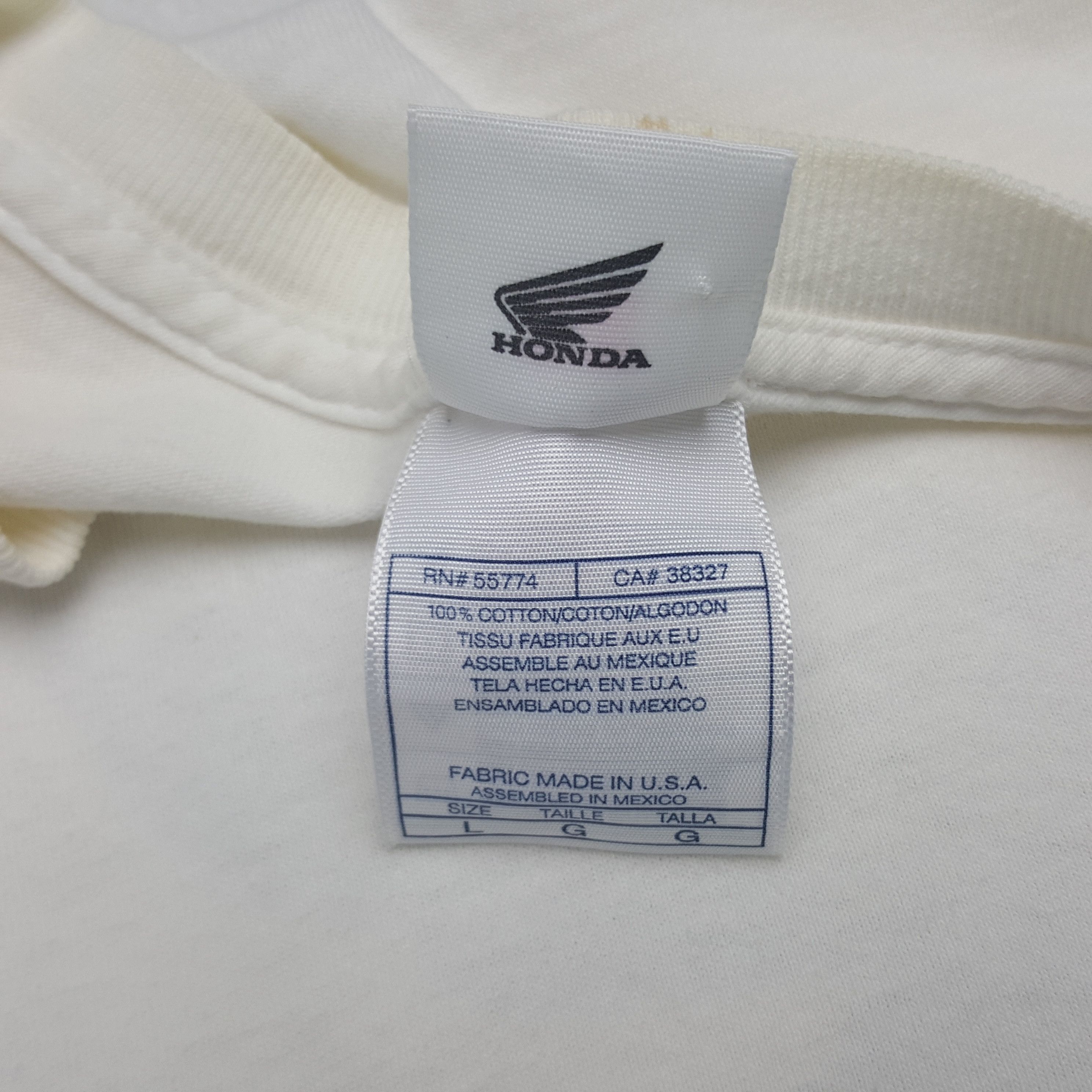 Honda × Vintage Vintage Honda Redwing History Of Wing Tshirt Size US L / EU 52-54 / 3 - 8 Thumbnail