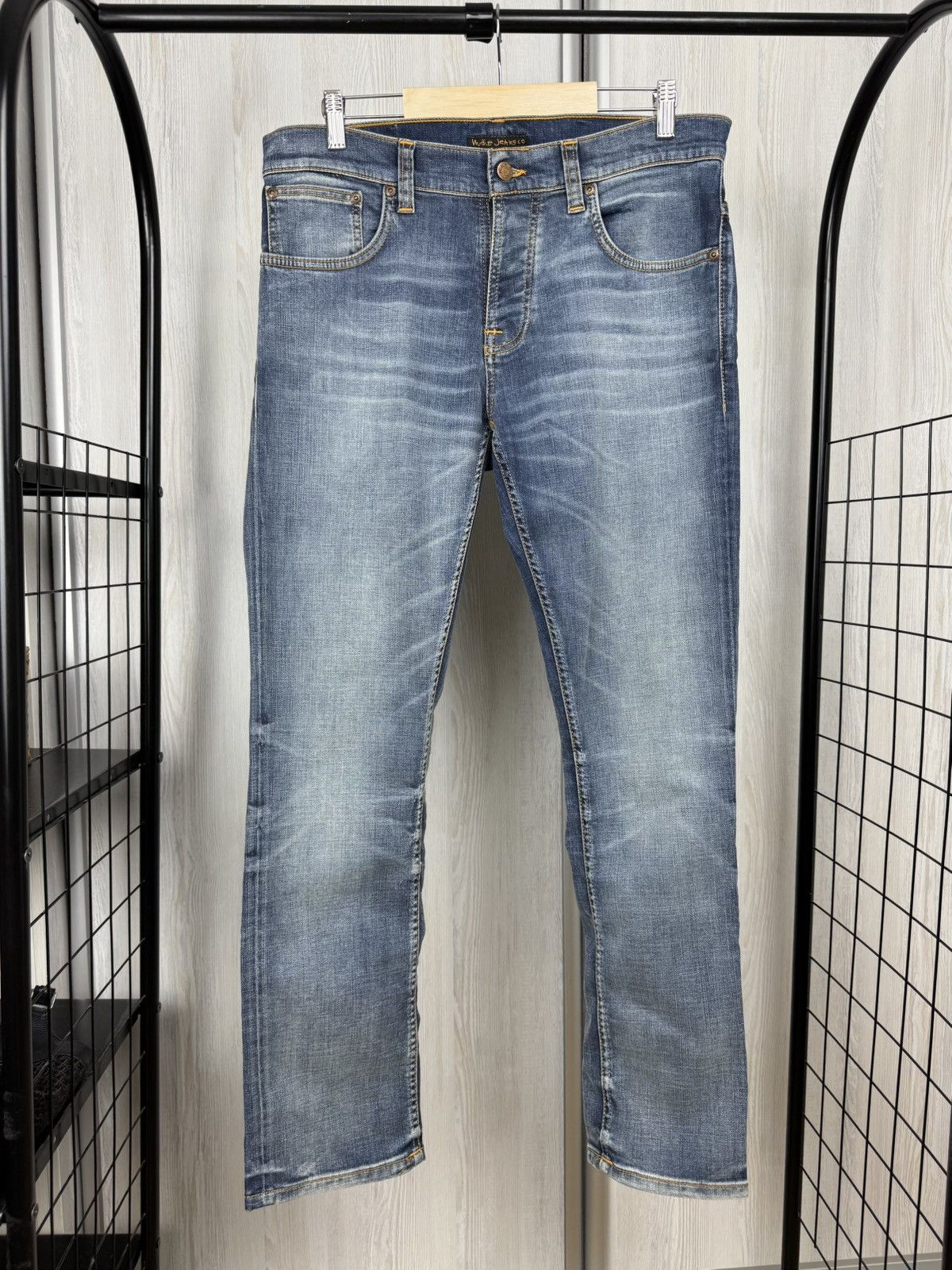 Nudie Jeans NUDIE JEANS Grim Tim Denim Jeans - Worn In Broken Pants Size US 32 / EU 48 - 1 Thumbnail