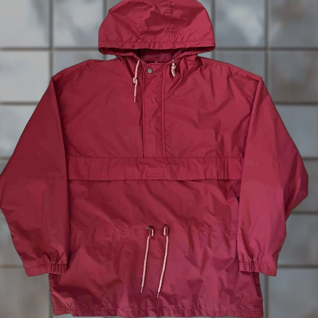 Gap VINTAGE Gap Anorak Jacket Windbreaker Nylon Red Large Men's Zip Size US L / EU 52-54 / 3 - 1 Thumbnail