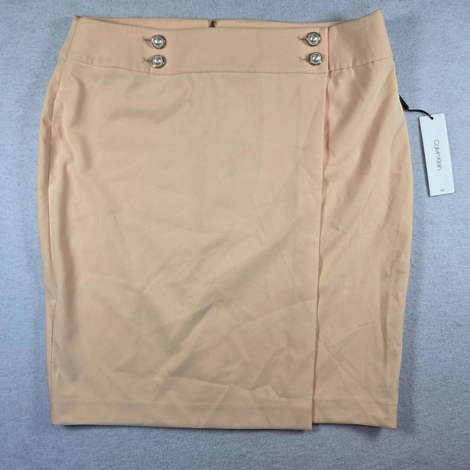 Calvin Klein NWT Calvin Klein Womens Size 16 Tan Suit Skirt - W/ Staining Size XXL / US 16-18 / IT 52-54 - 1 Thumbnail