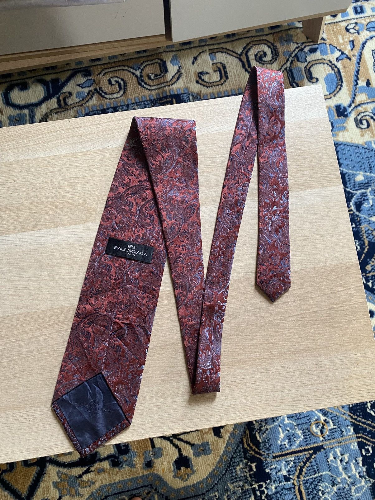Balenciaga Balenciaga Silk Shimmering Tie Size ONE SIZE - 1 Thumbnail