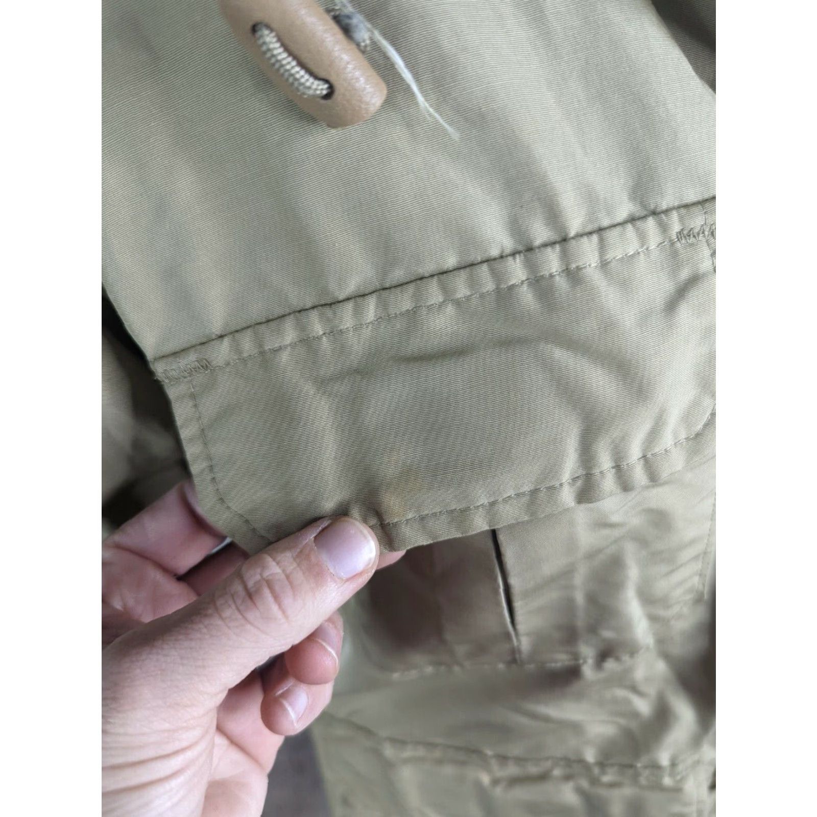 Vintage VINTAGE Woolrich Wool Flannel Lined Jacket Women’s Medium Beige Coat USA Made Size M / US 6-8 / IT 42-44 - 5 Thumbnail