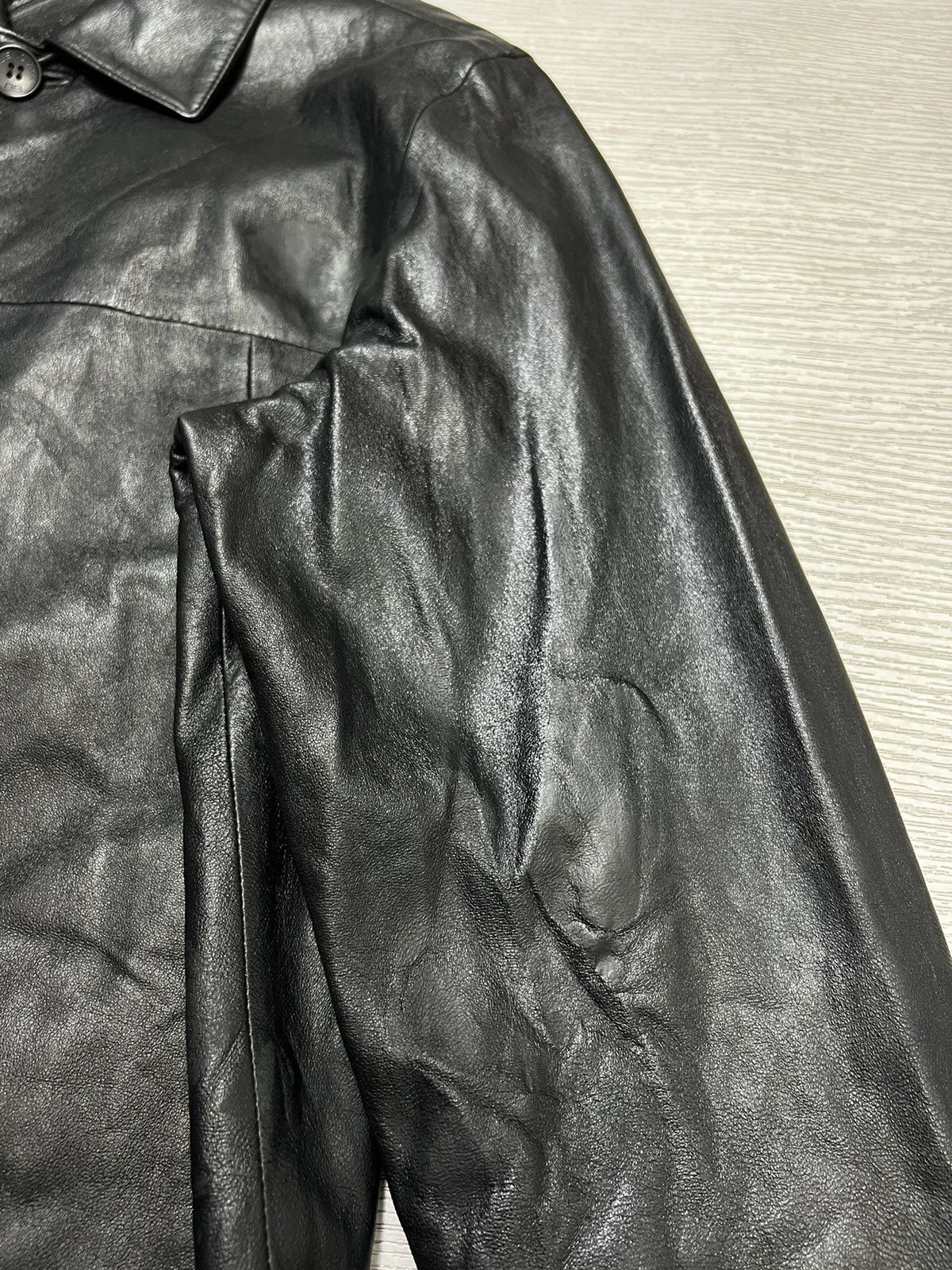 Balenciaga Balenciaga - Vintage - 1997 - Button Up Leather Coat Size US L / EU 52-54 / 3 - 10 Thumbnail