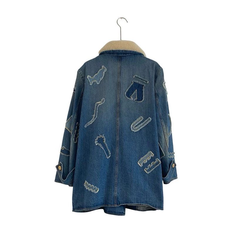 Chanel Chanel 19A Egypt Series Blue Tannin Lamb Fur Coat Size M / US 6-8 / IT 42-44 - 2 Thumbnail