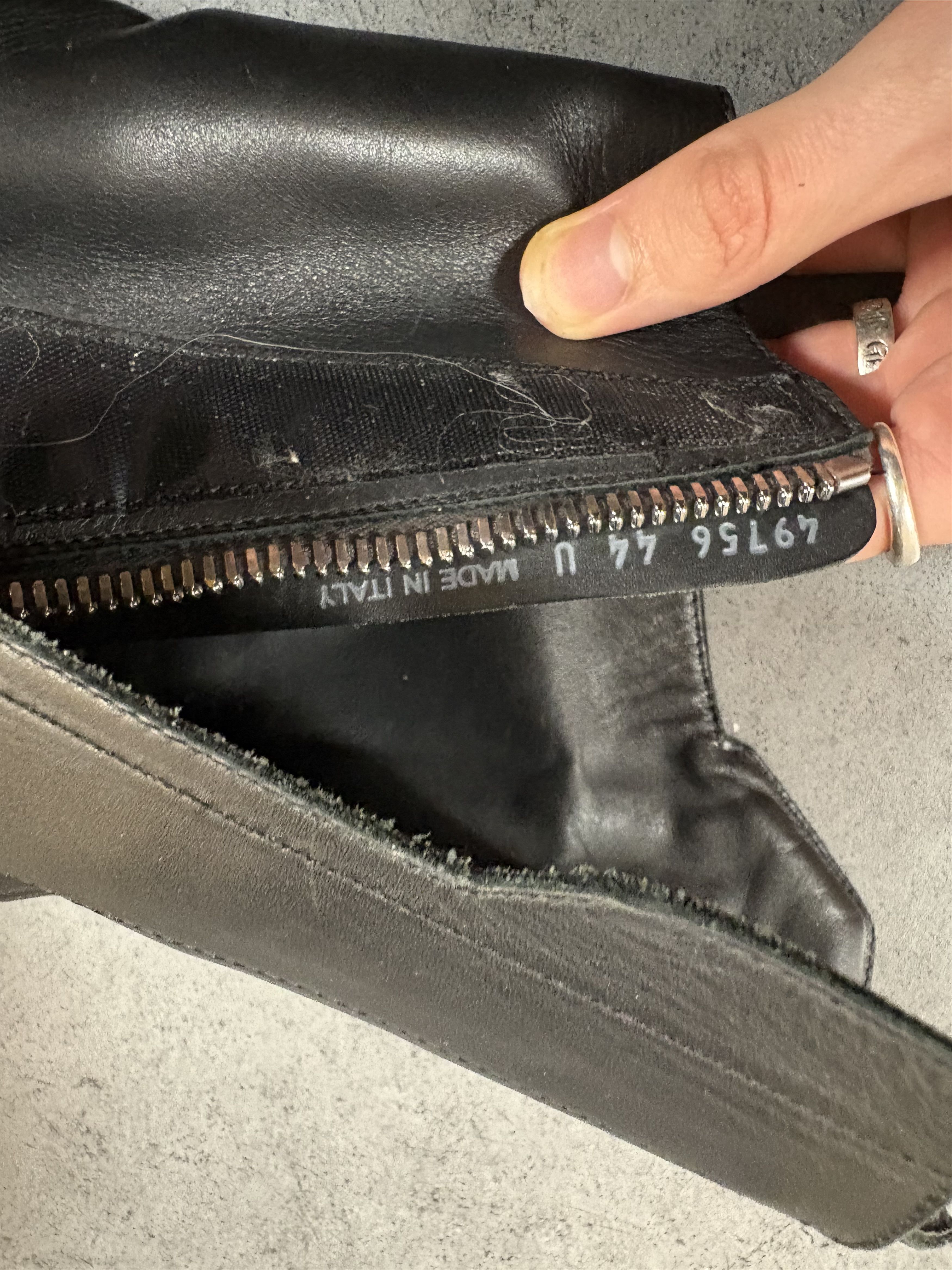 Rick Owens Rick Owen’s Moto Boots Size US 11 / EU 44 - 3 Thumbnail
