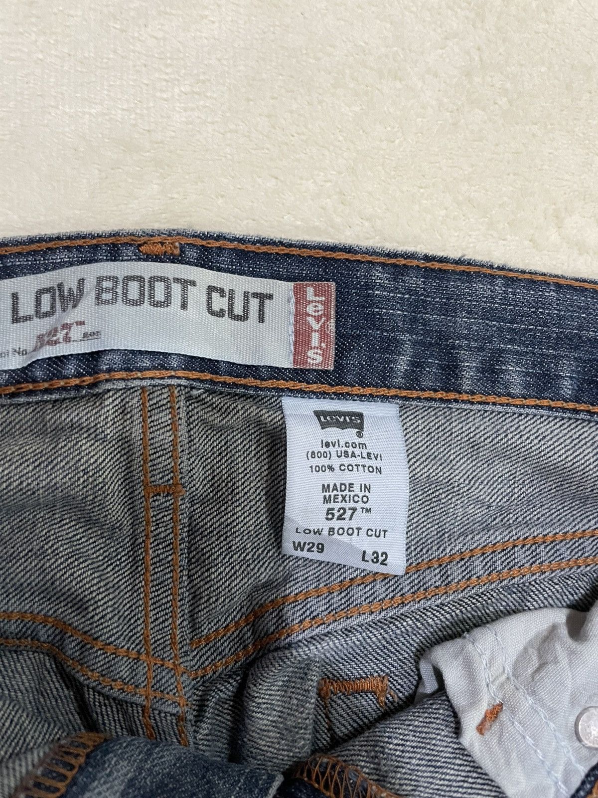 Levi's Vintage Levi’s Low Boot Cut Distressed Denim Jeans Size US 30 / EU 46 - 7 Thumbnail