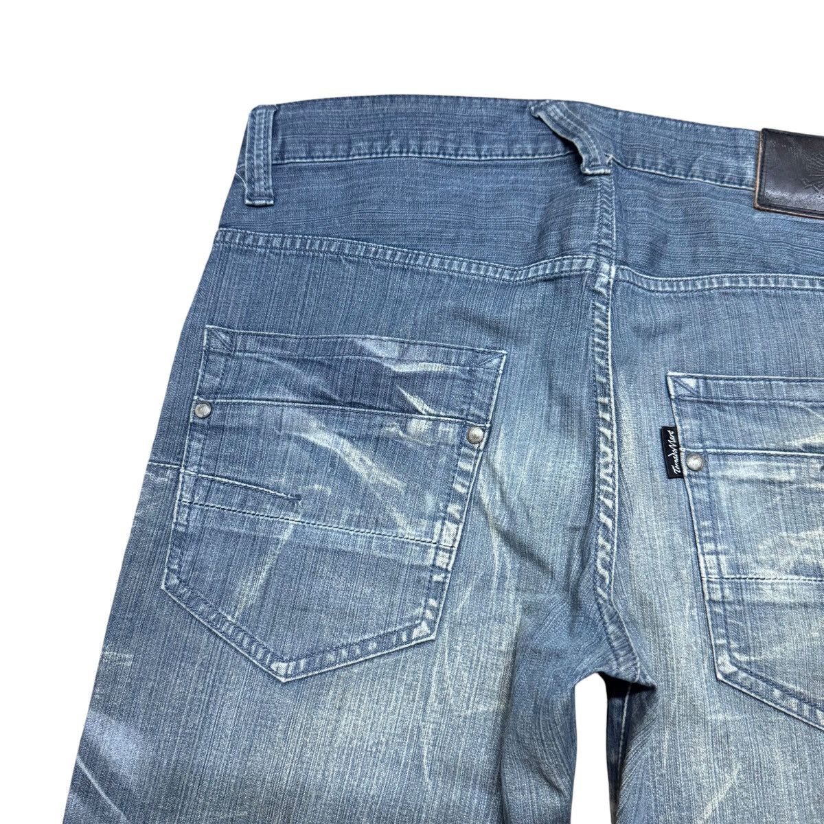 Tornado Mart Tornado Mart Whisker Denim Flare Jeans Size US 30 / EU 46 - 10 Thumbnail
