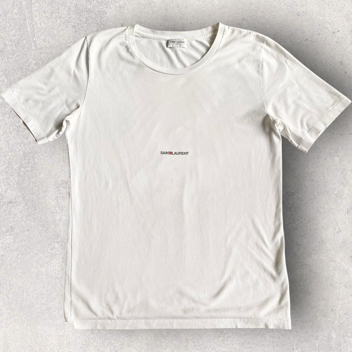 Saint Laurent Paris SLP Logo T Shirt Size US S / EU 44-46 / 1 - 1 Thumbnail