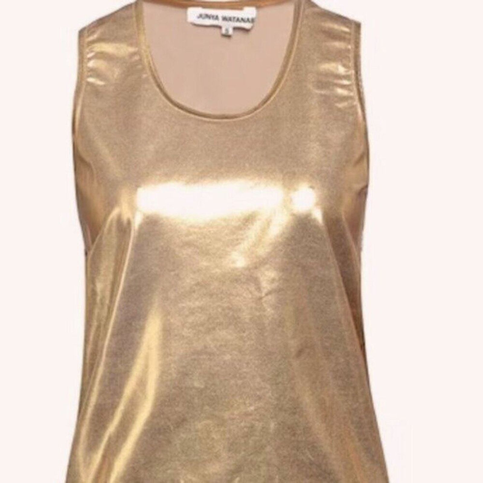Comme des Garcons Junya Watanabe Comme Des Garons Goldtone Top M Size M / US 6-8 / IT 42-44 - 2 Thumbnail