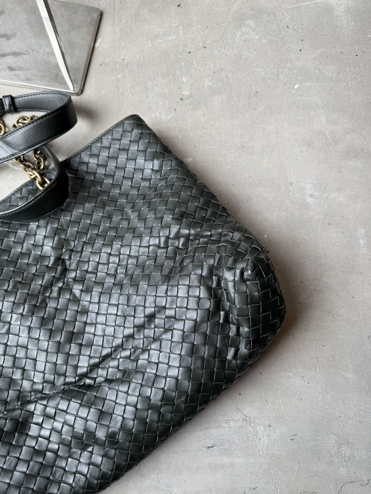 Bottega Veneta Bottega Veneta Medium Intrecciato Double Chain Tote Size ONE SIZE - 5 Thumbnail