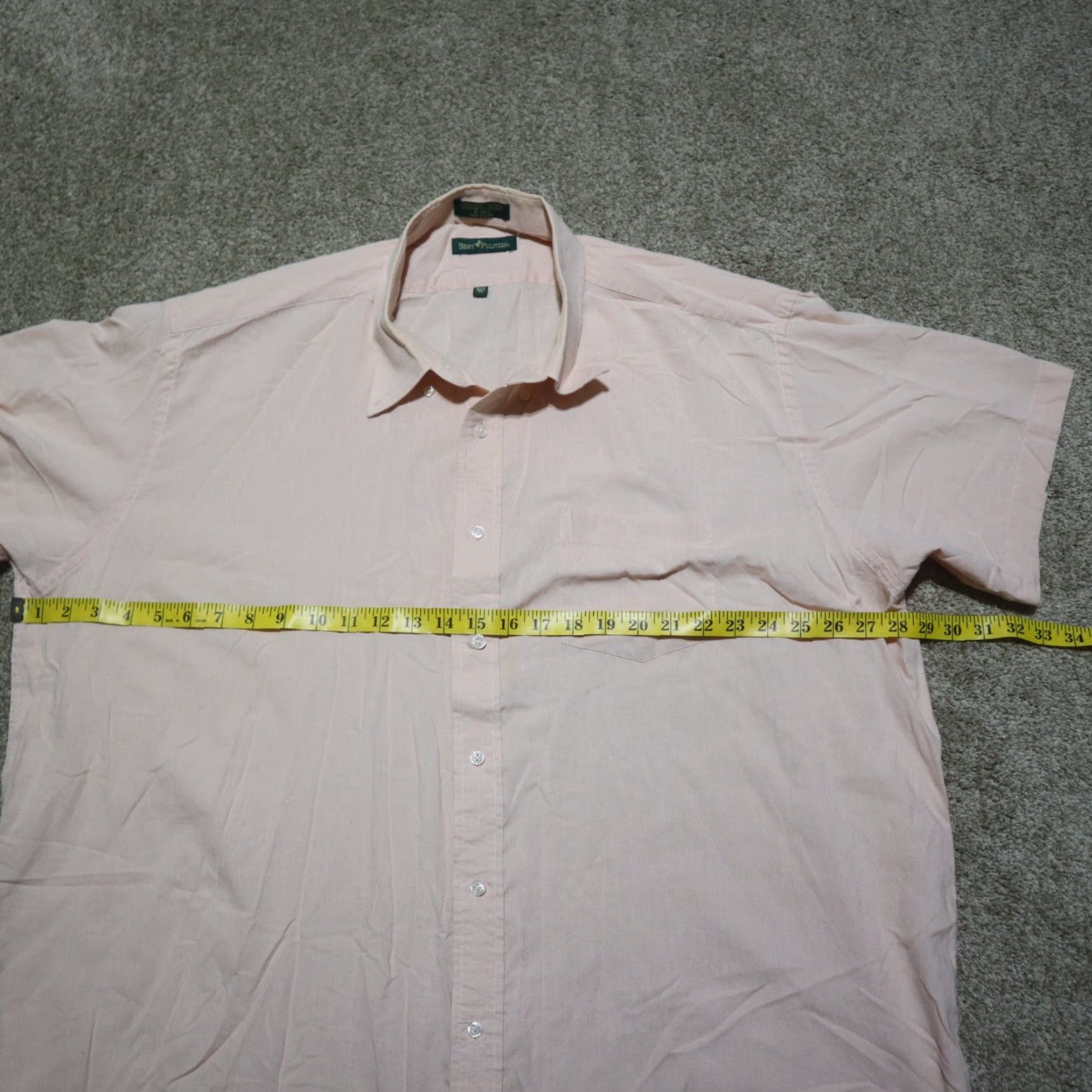 Needles Bert Pulitzer Shirt Dress Shirt Pink 19 Big & Tall Men Short Sleeve Mens Size 19 Pink Bert Pulitzer Shirt Size US XXL / EU 58 / 5 - 4 Thumbnail