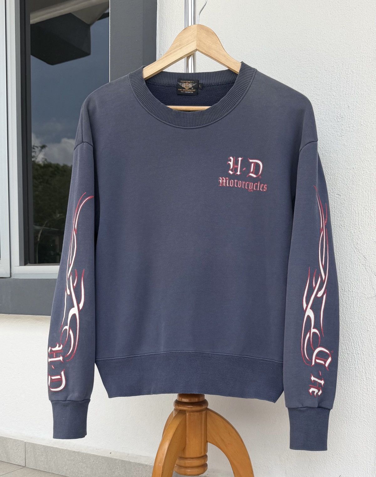 Harley Davidson Vintage Harley-Davidson HD Motorcycle Crewneck Sweatshirt Size US L / EU 52-54 / 3 - 1 Thumbnail