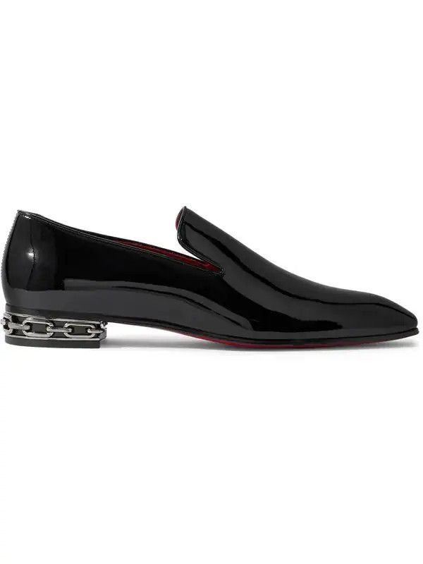 Christian Louboutin Dandy Patent-Leather Loafers Size US 11 / EU 44 - 1 Thumbnail