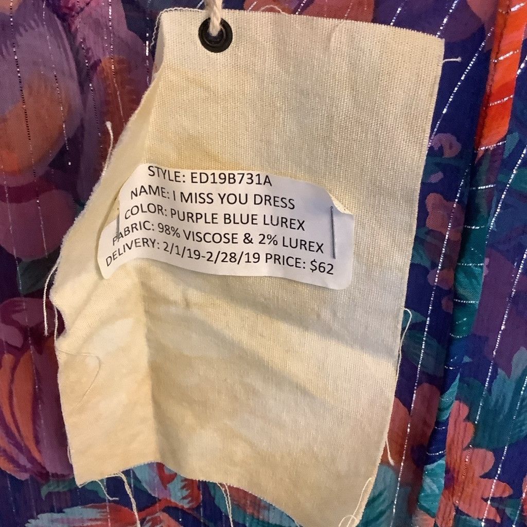 Anthropologie Women's Aratta Floral Dress M Blue purple Orange Size M / US 6-8 / IT 42-44 - 9 Thumbnail