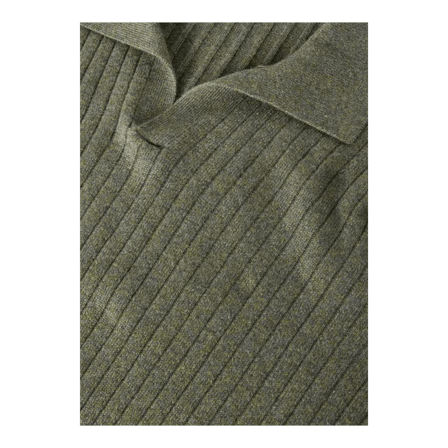 Loro Piana o1w1db10725 FAO3673 Lexington Polo Shirt in Military Green Size US L / EU 52-54 / 3 - 4 Thumbnail