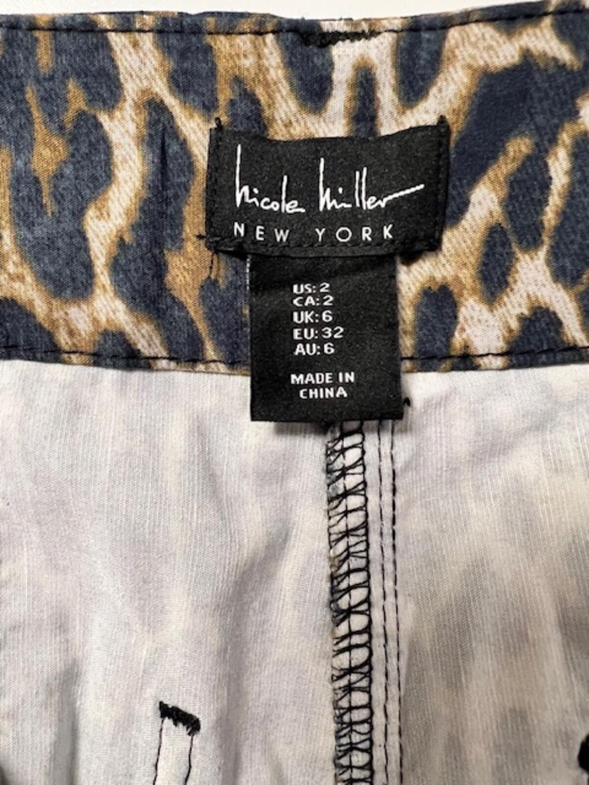 Nicole Miller Nicole Miller New York Animal Print Trousers Size 26" / US 2 / IT 38 - 6 Thumbnail
