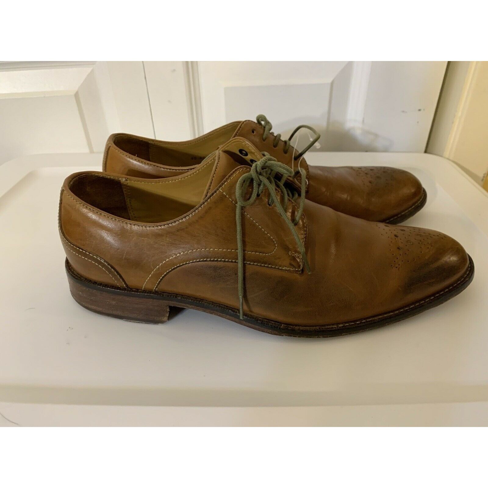 Joseph Abboud Joseph Abboud Oxfords Men’s Sz 9D Brown Leather Dress Shoes Size US 9 / EU 42 - 6 Thumbnail