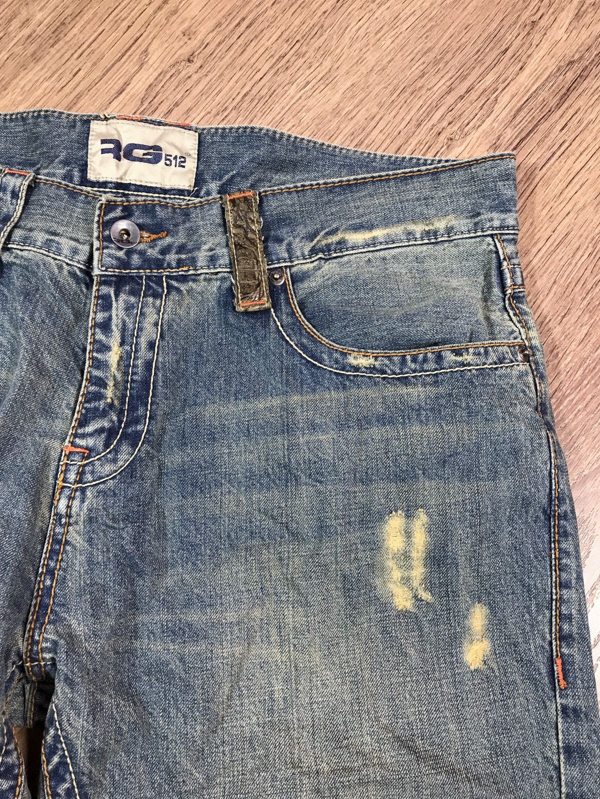 Japanese Brand RH 512 Distressed Jeans Vintage Size US 36 / EU 52 - 7 Thumbnail
