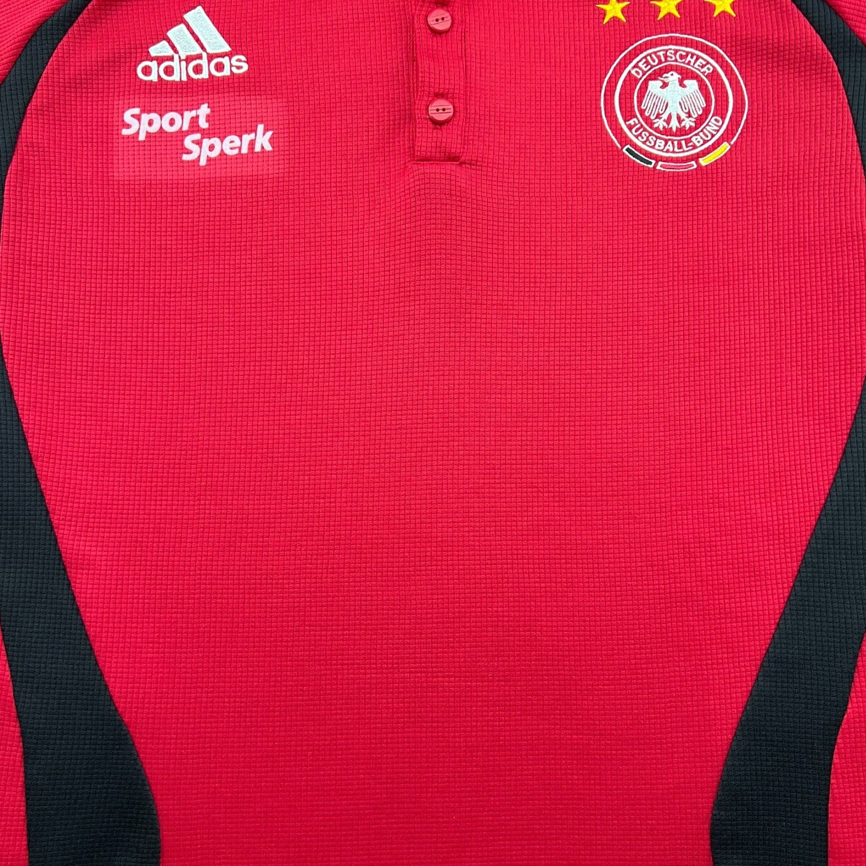 Adidas adidas Germany 2005 2006 Polo Shirt Mens Football Jersey Large Red T-Shirt Short Sleeve Jersey Mens Football Size US L / EU 52-54 / 3 - 6 Thumbnail
