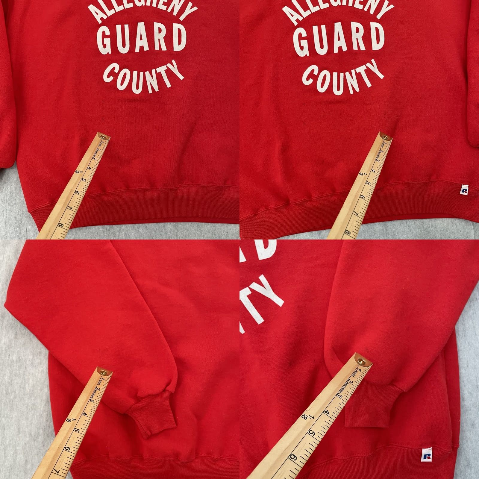 Russell Athletic VINTAGE Russell Athletic Allegheny Sweater Pullover Shirt Mens 2XL Red USA Crew Neck Fleece Logo Cotton Blend Polyester Instant Washable Size US XXL / EU 58 / 5 - 8 Thumbnail