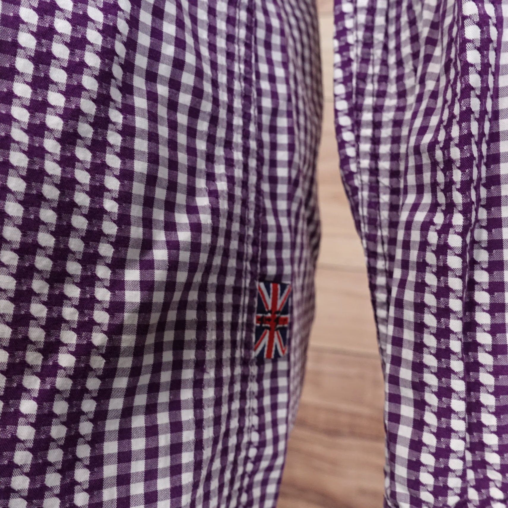 English Laundry English Laundry unisex adult long sleeve check button-up shirt size M purple casual formal workwear 2020s Size US M / EU 48-50 / 2 - 4 Thumbnail