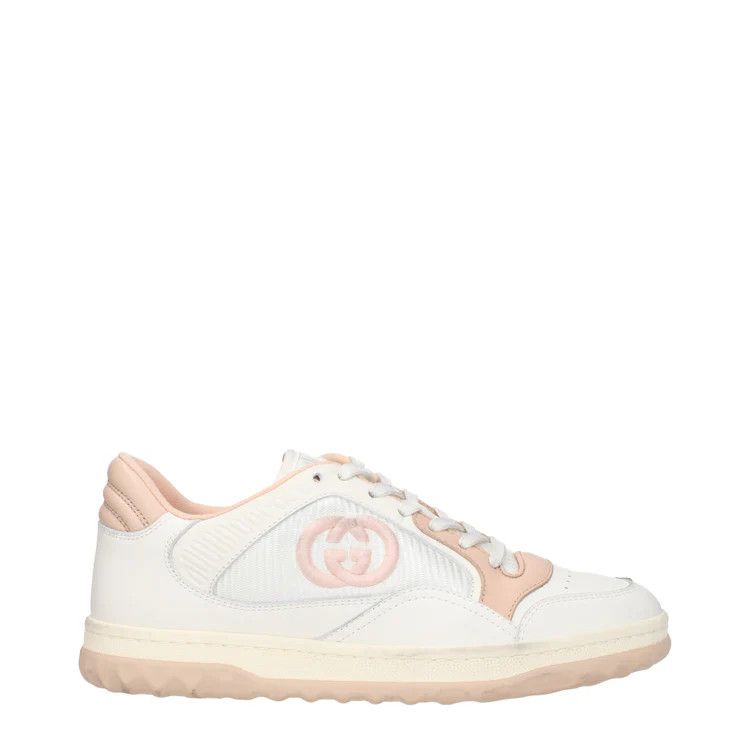 Gucci oc11z1025 Women's MAC80 Sneakers in White & Nude Pink Size US 12 / IT 42 - 1 Thumbnail