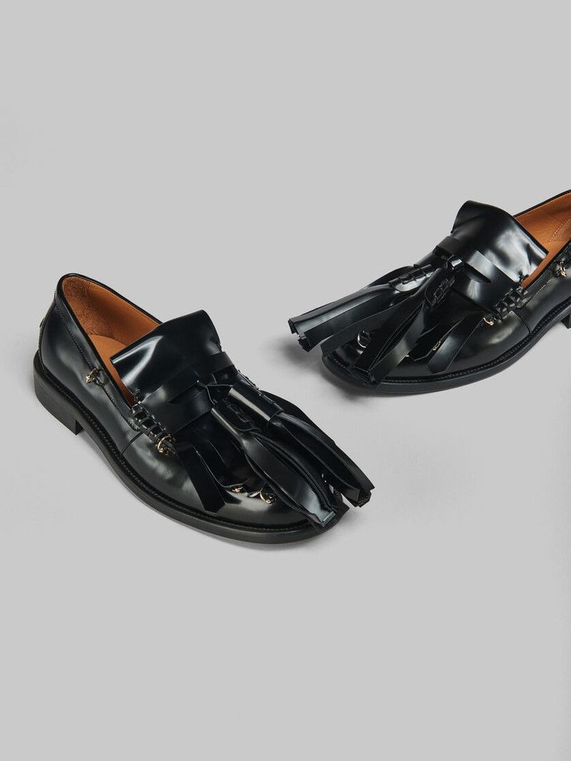 Marni o1w1db11225 Bambi Tasselled Loafers in Black Size US 9 / IT 39 - 4 Thumbnail