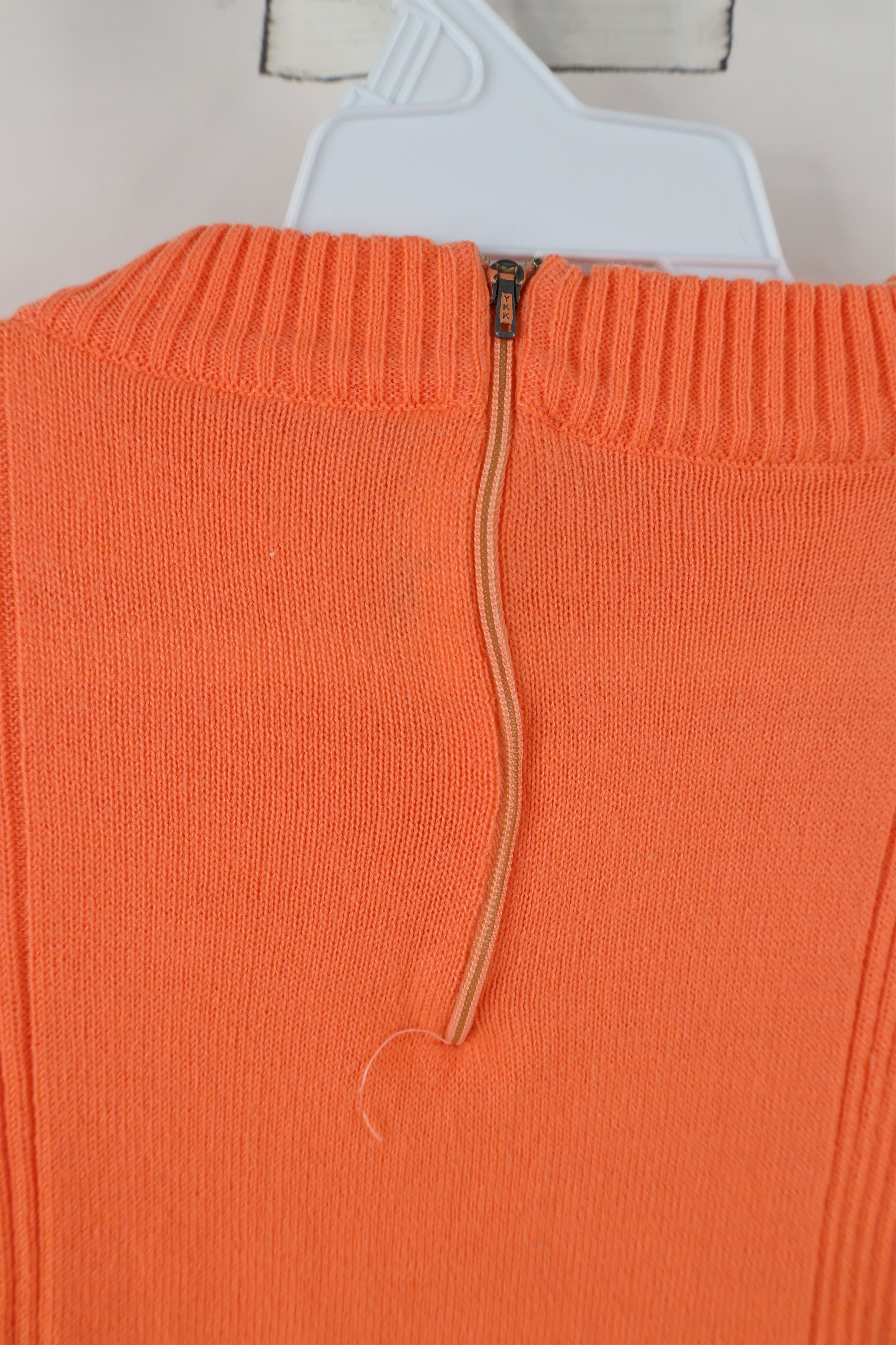 Vintage Vintage 70s Streetwear Ribbed Knit Back Zip Sweater Size M / US 6-8 / IT 42-44 - 9 Thumbnail