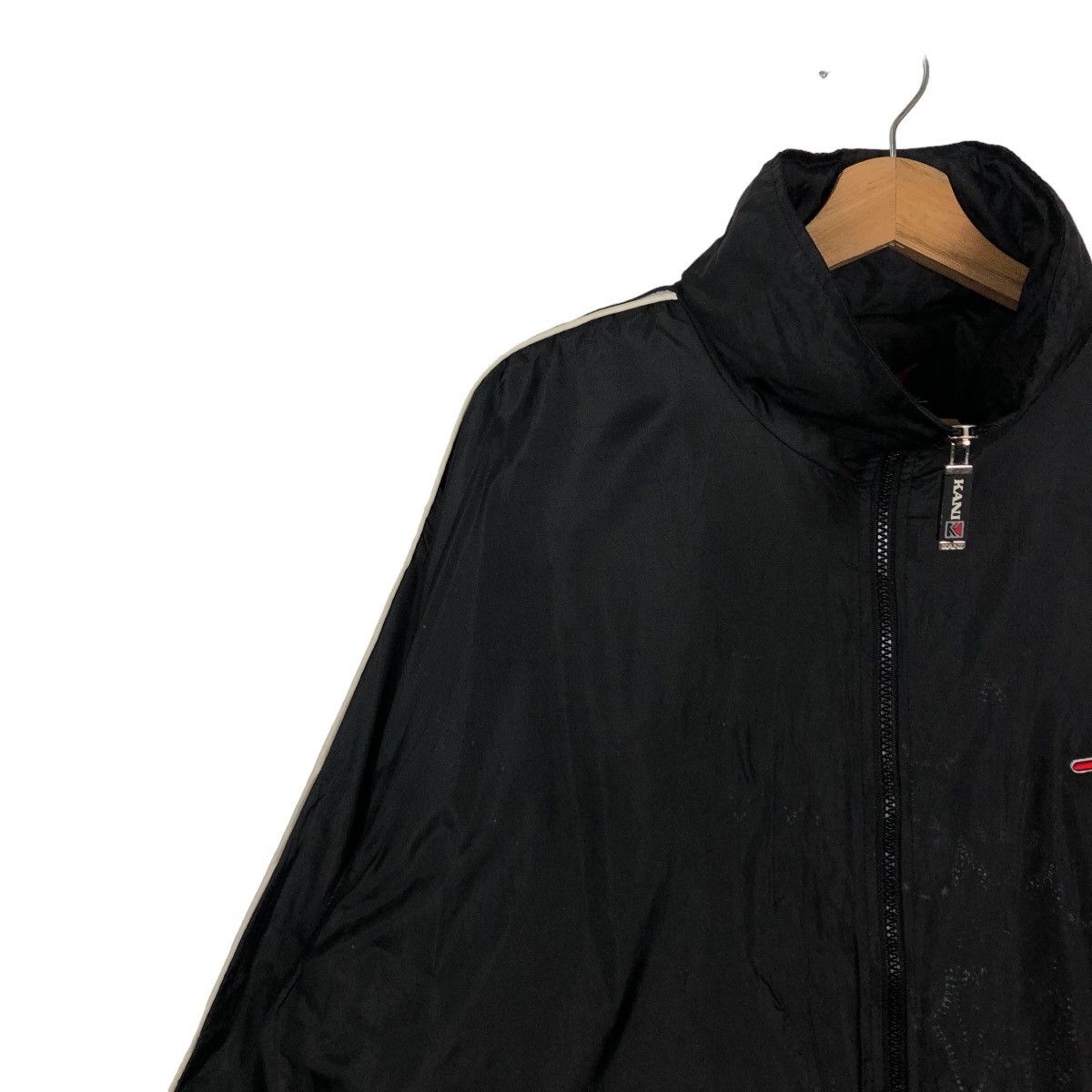 Japanese Brand 🔥90’s Vintage Zipper Jacket Karl Kani Big Logo Striped Size US XL / EU 56 / 4 - 7 Thumbnail