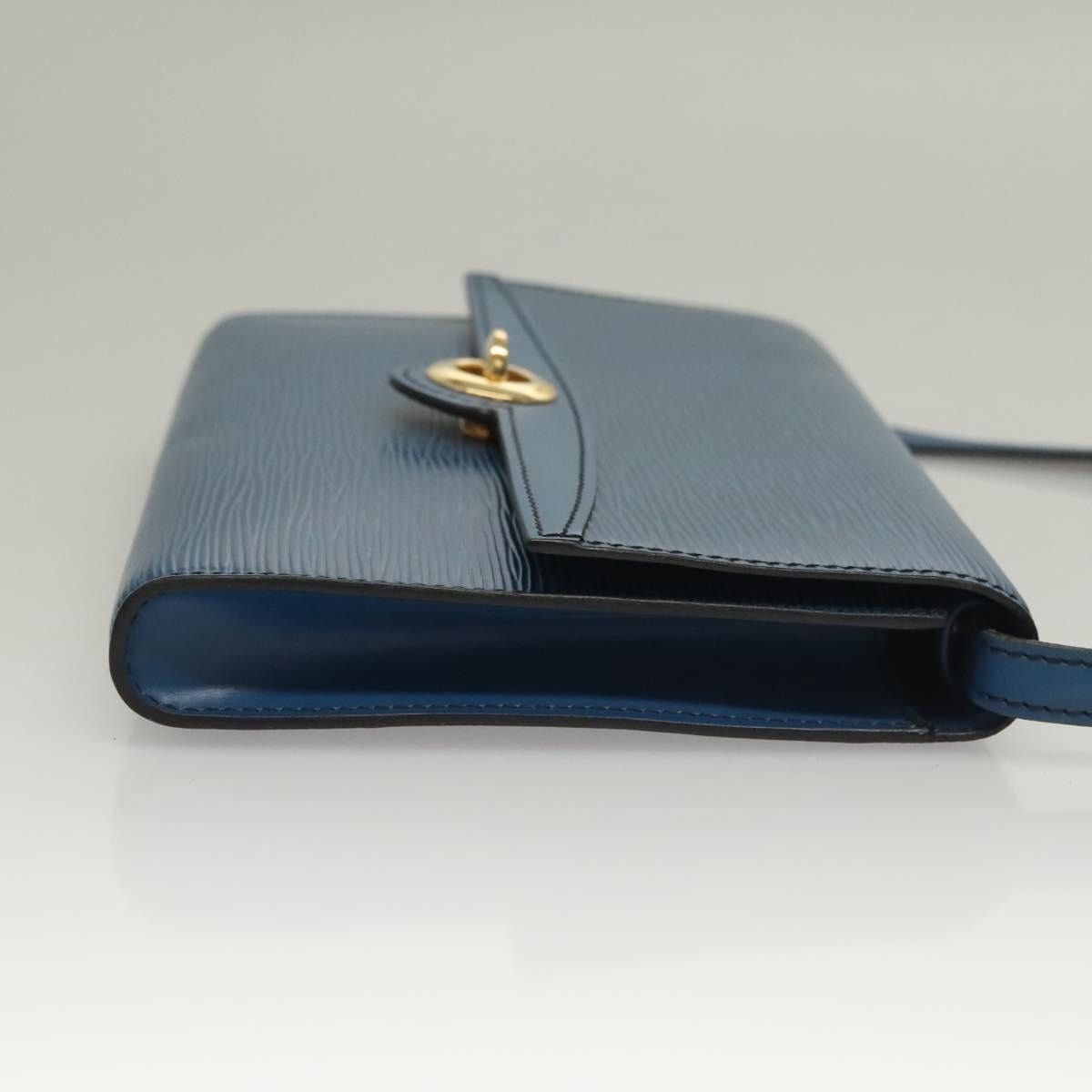 Louis Vuitton LOUIS VUITTON Epi Pochette Arche Shoulder Bag Blue M52575 Size ONE SIZE - 4 Thumbnail