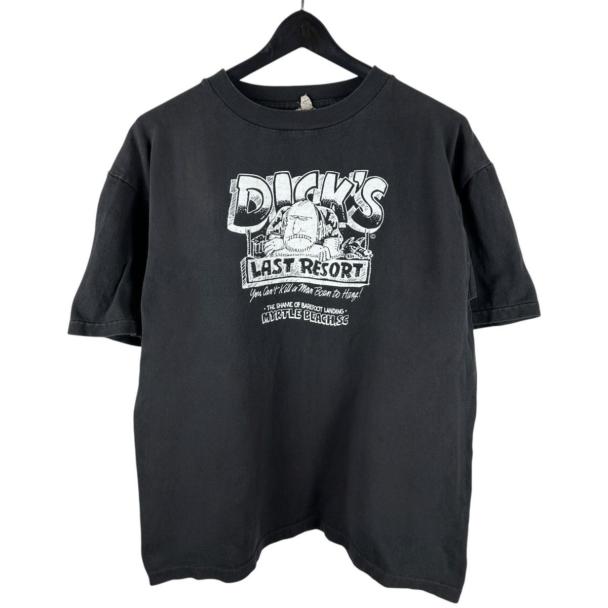 Vintage Vintage 90s Dicks Last Resort Single Stitch Shirt Size US L / EU 52-54 / 3 - 1 Thumbnail