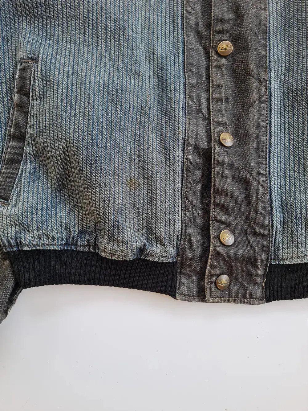 Japanese Brand Vintage Denim Jacket Fittz - L Size US L / EU 52-54 / 3 - 4 Thumbnail