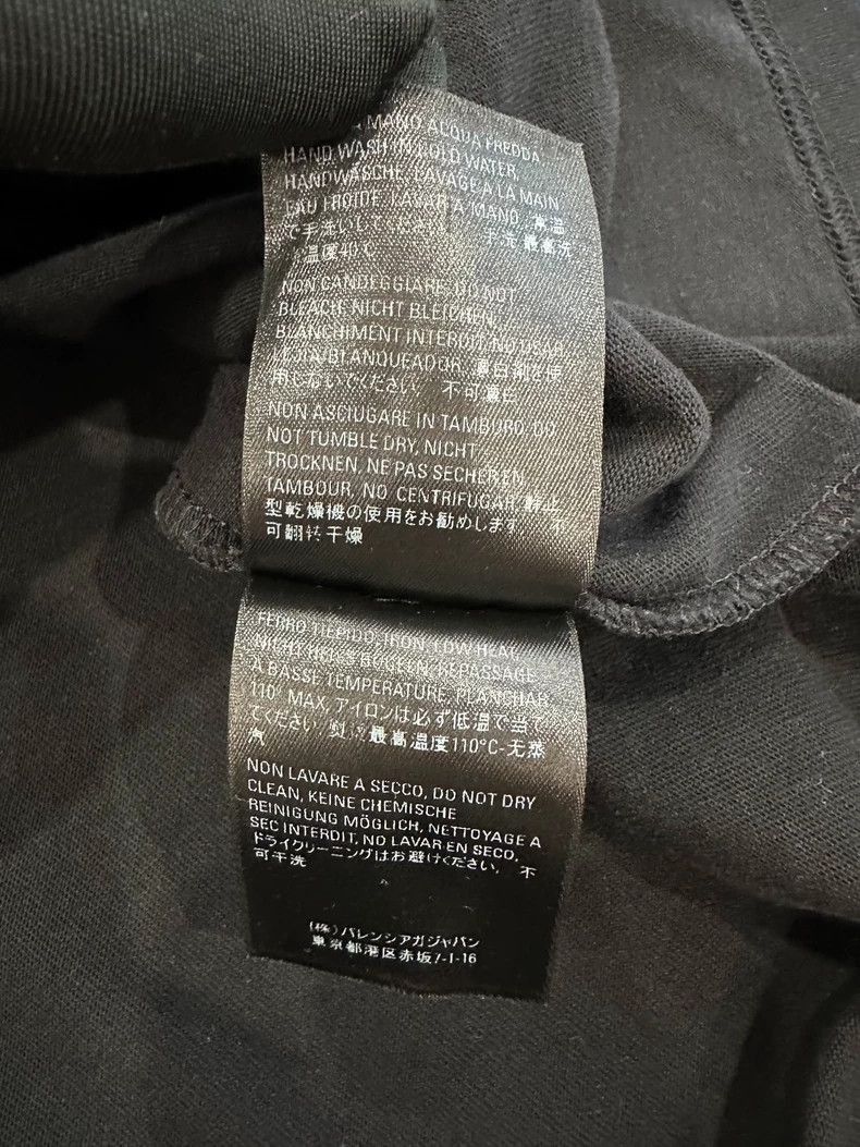 Balenciaga Balenciaga Paris Black Short Sleeve Tee Size US M / EU 48-50 / 2 - 6 Thumbnail